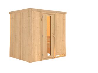 Systemsauna Fanja mit isolierter Holztür 1960x1510x1980mm