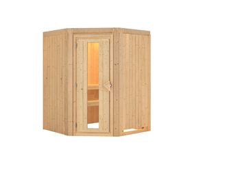 Systemsauna Nanja mit isolierter Holztür 1510x1510x1980mm