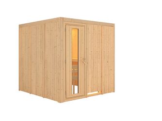 Systemsauna Rodin mit isolierter Holztür 1960x1960x1980mm