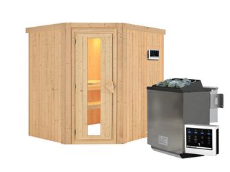 Systemsauna Siirin mit Energiespartür SET mit Ofen 9kW Bio ext. Strg Easy 1960x1700x1980mm Systemsauna Siirin mit Energiespartür SET mit Ofen 9kW Bio ext. Strg Easy 1960x1700x1980mm