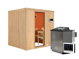 Systemsauna Sodin SET mit Ofen 9kW Bio Edelstahl ext. Strg Easy 1960x1700x1980mm Systemsauna Sodin SET mit Ofen 9kW Bio Edelstahl ext. Strg Easy 1960x1700x1980mm