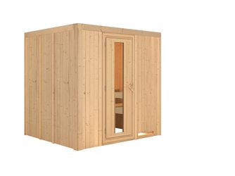 Systemsauna Sodin mit isolierter Holztür 1960x1700x1980mm