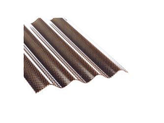 TEJESINUS WABE Acryl 3mm 1045x6000mm BRONZE S 76/18 runde Welle