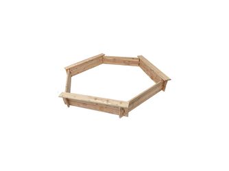 TILDA Sandkasten 6-Eck Ø 150cm unbehandelt Brettware 20mm