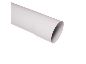 TJ90 Alu-Fallrohr 1000mm weiß RAL 9016