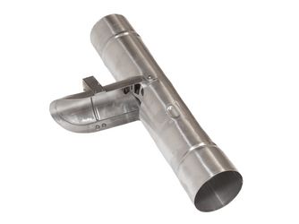 TJ90 Alu-Regenwasserklappe pressblank mit Laubfang