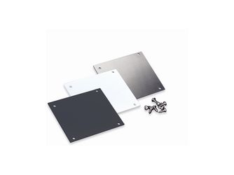 TJ90 Alu-Rinnenendkappen-Set anthr. RAL 7016 (2 Endkappen + 8 Schrauben)