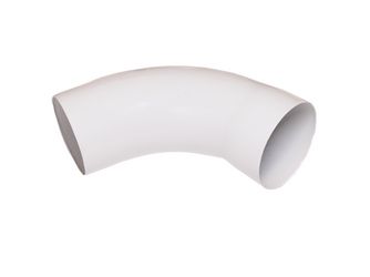 TJ90 Alu-Rohrbogen 72° weiß RAL 9016