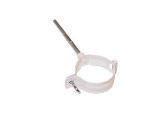 TJ90 Alu-Rohrschelle weiß RAL 9016