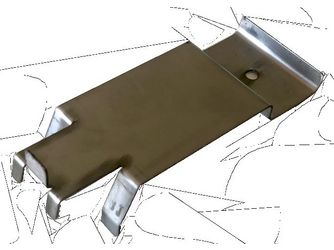 TUKON-Edelstahlhalter Kopf für seitliche Verblendung, Packung mit 5 Stück