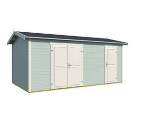 Tuvalu XL Blockbohlenhaus 28mm Tuvalu XL Blockbohlenhaus 28mm