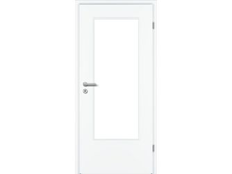 Zimmertür CPL Weißlack RAL 9016 DIN-LA Röhrenspan