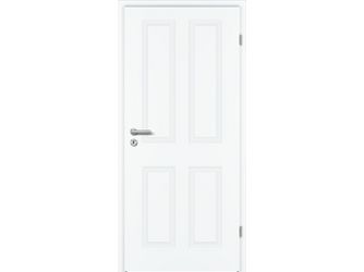 Zimmertür Weißlack Exklusiv RAL 9016 CK4 Röhrenspan "Classic"