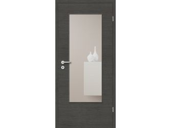 Zimmertür CPL Struktura anthrazit Q LA G3 Röhrenspan KK1 "Verso"