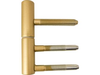 Türband 2-teilig, Gold matt für Holzzargen, Ø15mm, mit Nylonhülse 2er Set