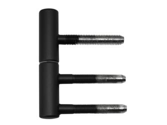Türband 2-teilig, Tiefschwarz, Ø15mm für Holzzargen mit Nylonhülse