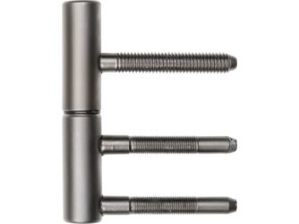 Türband 2-teilig, Umbragrau für Holzzargen, Ø15mm, mit Nylonhülse