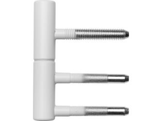Türband 2-teilig, Weiß matt für Holzzargen, Ø15mm, mit Nylonhülse 2er Set