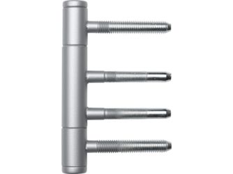 Türband 3-teilig, Silbergrau für Holzzargen, Ø15mm, mit Nylonhülse 2er Set