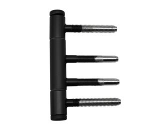 Türband 3-teilig, Tiefschwarz, Ø15mm für Holzzargen mit Nylonhülse 2er Set