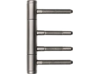 Türband 3-teilig, Umbragrau für Holzzargen, Ø15mm, mit Nylonhülse 2er Set