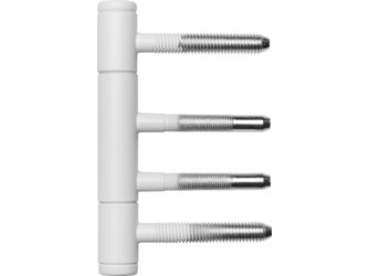 Türband 3-teilig, Weiß matt für Holzzargen, Ø15mm, mit Nylonhülse