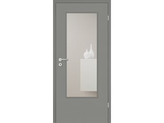 Zimmertür Lavagrau ähnlich RAL 7037 LA G3 Röhrenspan KK1 "Alba"