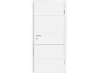 Schallschutztür Naturweiß ähnlich RAL 9010 Mala 05 Vollspan KK3 SSK1 mit Bodendichtung "Mala"