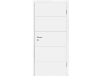 Schallschutztür Polarweiß passend zu RAL 9003 und RAL 9016 Mala 10 Vollspan KK3 SSK1 mit Bodendichtung "Mala"