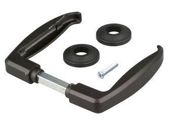 Türdrücker, ein Paar, Alu, Abstand Tür-Außenkante Griff 40mm, Griffbreite 107,5mm Türdrücker, ein Paar, Alu, Abstand Tür-Außenkante Griff 40mm, Griffbreite 107,5mm