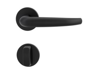 Türgriffgarnitur ALDA Fast2Fix GK3 Rosetten rund WC Graphitschwarz