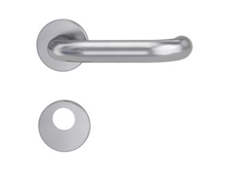 Türgriffgarnitur ALESSIA Fast2Fix GK3 Rosetten rund Rundzylinder Edelst. ma.