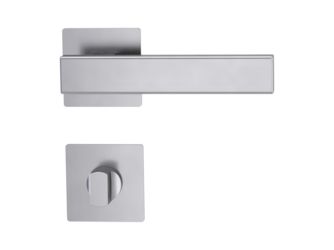 Türgriffgarnitur CUBICO PIATTA S QUATTRO Flachrosette eckig WC Edelst. ma. Türgriffgarnitur CUBICO PIATTA S QUATTRO Flachrosette eckig WC Edelst. ma.