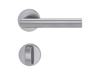 Türgriffgarnitur OVIDA Klipptechnik GK3 Rosetten rund WC Edelst. ma.