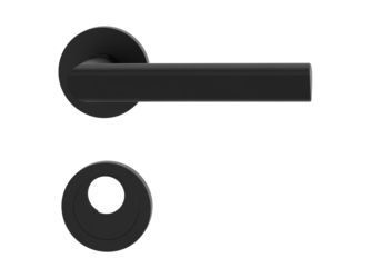 Türgriffgarnitur TRI 134 Schraubt.GK3 Rosetten rund Rundzylinder Graphitschwarz