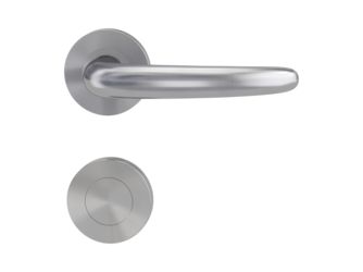 Türgriffgarnitur ULMER GRIFF PROF Schraubt.GK4 Rosetten rund Blindrosette Edelst. ma.