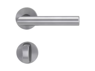 Türgriffgarnitur VAYA 128 LUCIA Fast2Fix GK3 Rosetten rund WC Edelst. ma.