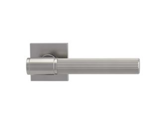 Türgriffgarnitur VAYA 136 ARIS Fast2Fix Rosetten eckig OS Samtgrau