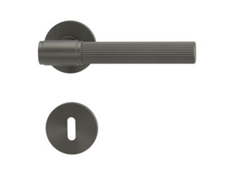 Türgriffgarnitur VAYA 136 ARIS Fast2Fix Rosetten rund Buntbart Kaschmirgrau