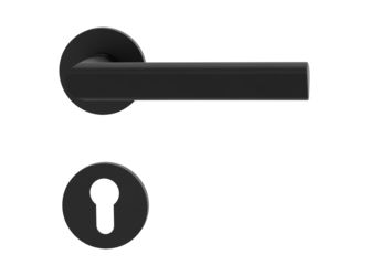 Türgriffgarnitur VAYA 137 TRI F2F Fast2Fix GK3 Rosetten rund Profilzylinder Graphitschwarz