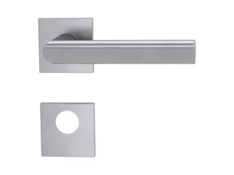 Türgriffgarnitur VAYA 137 TRI Fast2Fix GK3 Rosetten eckig Rundzylinder Edelst. ma.