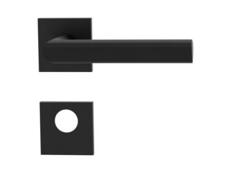 Türgriffgarnitur VAYA 137 TRI Fast2Fix GK3 Rosetten eckig Rundzylinder Graphitschwarz