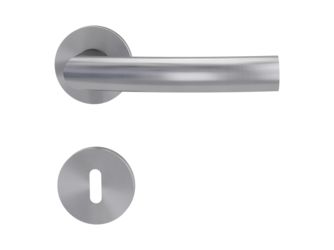 Türgriffgarnitur VAYA 178 LORITA Fast2Fix GK3 Rosetten rund Buntbart Edelst. ma.