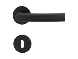 Türgriffgarnitur VAYA 178 LORITA Fast2Fix GK3 Rosetten rund Buntbart Graphitschwarz