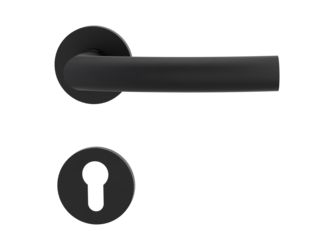 Türgriffgarnitur VAYA 178 LORITA Fast2Fix GK3 Rosetten rund Profilzylinder Graphitschwarz