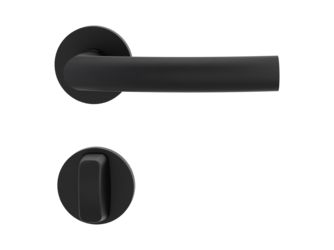 Türgriffgarnitur VAYA 178 LORITA Fast2Fix GK3 Rosetten rund WC Graphitschwarz