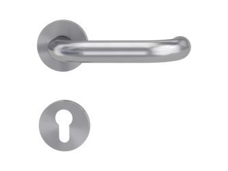 Türgriffgarnitur VAYA 183 ALESSIA Fast2Fix GK3 Rosetten rund Profilzylinder Edelst. ma.