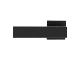 Türgriffgarnitur VAYA 200 CUBICO Fast2Fix Rosetten eckig smart2lock L Graphitschwarz