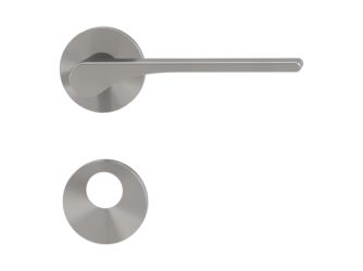 Türgriffgarnitur VAYA 261 LEAF LIGHT Fast2Fix Rosetten rund Rundzylinder Samtgrau