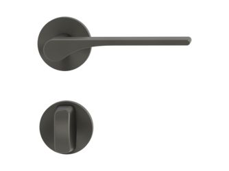 Türgriffgarnitur VAYA 261 LEAF LIGHT Fast2Fix Rosetten rund WC Kaschmirgrau